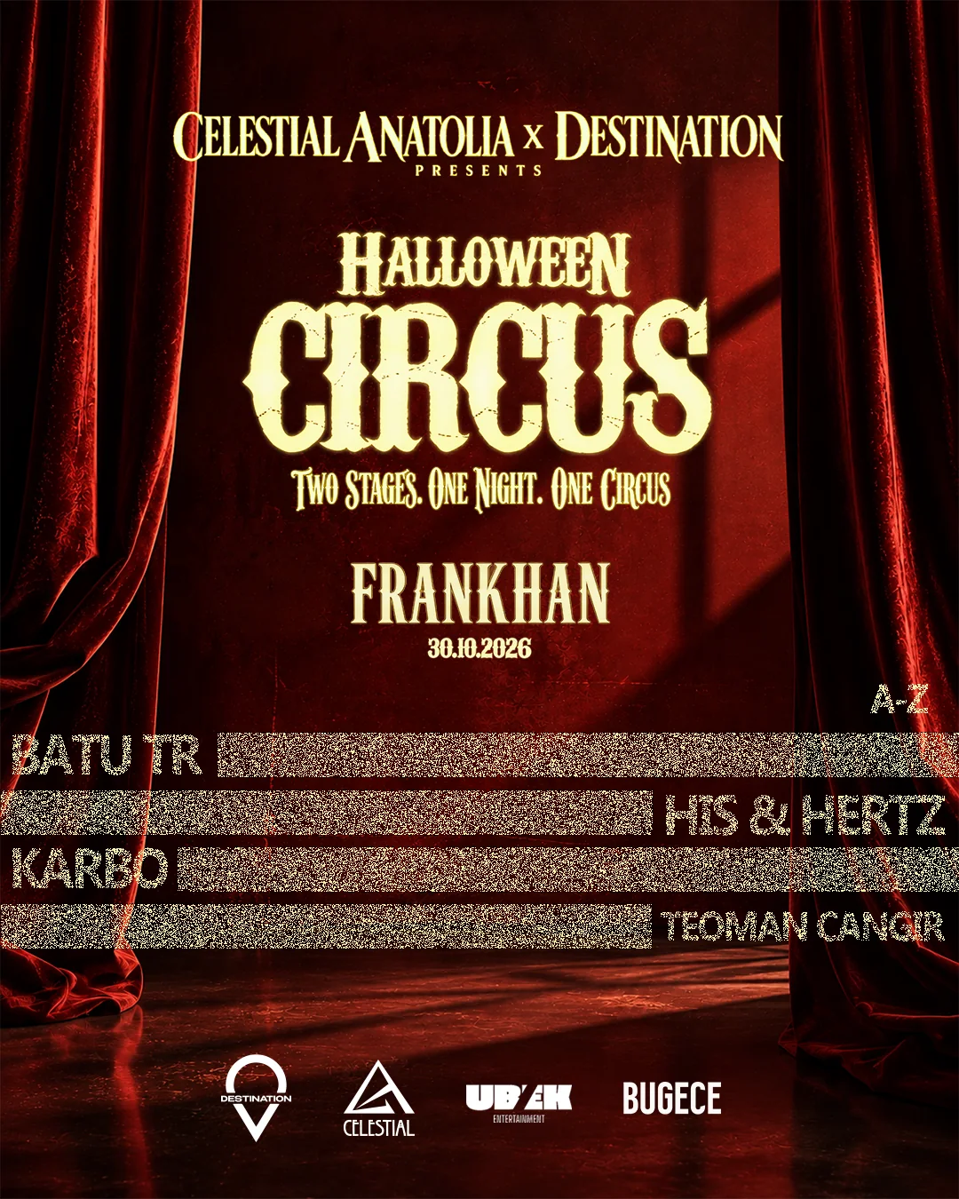 Halloween Cırcus poster, 30.10.2026 at Frankhan